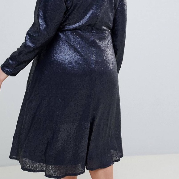 TFNC Sequin Fit and Flare Midi Dress - US 24 - Picture 3 of 8